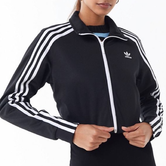 adidas cropped track jacket